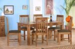 Gunnu Furniture Latest design of Sheesham Wood 6 Seater Wooden Dining Sets for Living Room and Home - Image 2