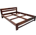 Gunnu Furniture Sheesham Wood Wooden Cot Bed without Storage for Bed Room COD Facility Available - Image 3