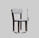 Gunnu Furniture Sheesham Wood Wooden 4 Seater Corel Febric zebra Dining Set with 4 Chairs and One Table - Image 8