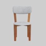 Gunnu Furniture Sheesham Wood Wooden 4 Seater Corel Febric zebra Dining Set with 4 Chairs and One Table - Image 4