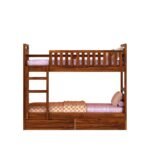 Gunnu Furniture Sheesham Wood Wooden Bunk Bed with Storage for Kids & adult - Image 7