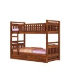 Gunnu Furniture Sheesham Wood Wooden Bunk Bed with Storage for Kids & adult - Image 2