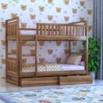 Gunnu Furniture Sheesham Wood Wooden Bunk Bed with Storage for Kids & adult - Image 5