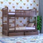 Gunnu Furniture Sheesham Wood Wooden Bunk Bed with Storage for Kids & adult - Image 6