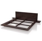 Gunnu Furniture Sheesham Wood Wooden Low Height Platform Bed with two Bedside tables - Image 7