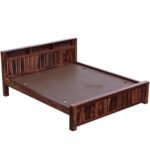 Gunnu Furniture Sheesham Wood Bed without Storage - Image 3
