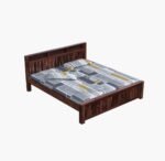 Gunnu Furniture Sheesham Wood Bed without Storage - Image 2
