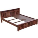 Gunnu Furniture Sheesham Wood Bed without Storage - Image 4