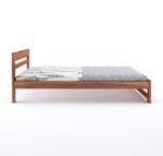 Sheesham Wood Wooden Cot Bed with 2 Horizontal Bar Headboard without Storage for Bedroom, Living Room and Hotel - Image 6