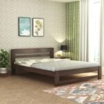 Sheesham Wood Wooden Cot Bed with 2 Horizontal Bar Headboard without Storage for Bedroom, Living Room and Hotel - Image 2