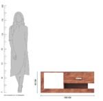 Sheesham Wood Wooden Center Tea Coffee Table for Living Room - Image 4