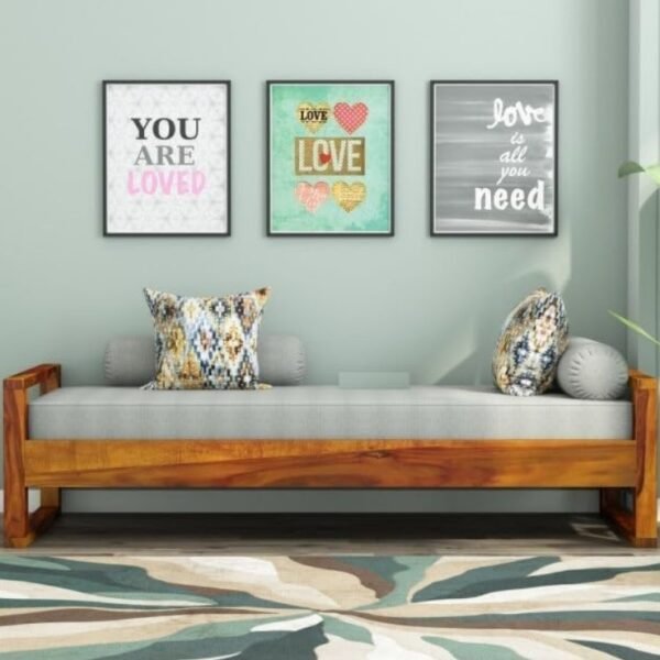 gunnu Furniture Sheesham diwan Sofa