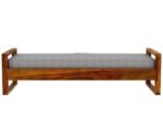 Sheesham Wood Wooden Loveseat Divan Sofa (Diwan Bed) for Living Room and Office - Image 4