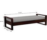 Sheesham Wood Wooden Loveseat Divan Sofa (Diwan Bed) for Living Room and Office - Image 6