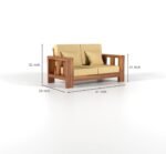 Sheesham Wood Wooden Sofa Set One, Two and Three (1, 2, 3 ) Seater For Home and Office - Image 5