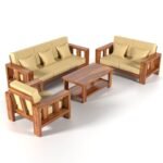 Sheesham Wood Wooden Sofa Set One, Two and Three (1, 2, 3 ) Seater For Home and Office - Image 3