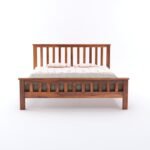 Gunnu Furniture Sheesham Wood Wooden Cot HF Dandi Bed without Storage for Home and Hotel - Image 3