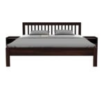 Sheesham Wood Wooden Cot Bed with Vertical Bar Headboard without Storage for Bedroom, Living Room and Hotel - Image 4
