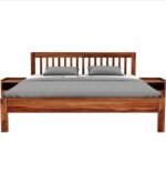 Sheesham Wood Wooden Cot Bed with Vertical Bar Headboard without Storage for Bedroom, Living Room and Hotel - Image 7