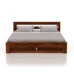Gunnu Furniture Sheesham Wood Wooden Cot Bed with Two Drawers for Storage - Image 13