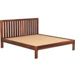 Gunnu Furniture Sheesham Wood Wooden Cot Head Dandi Bed without Storage for Home and Hotel - Image 5