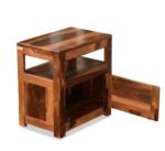 Sheesham Wood Wooden Natural Cane Bed Side Table - Image 7