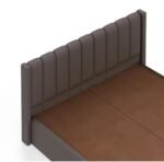 Wooden Upholstered Bed with Tufted Headboard/Wooden Cot/Palaung For Bedroom - Image 3
