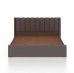 Wooden Upholstered Bed with Tufted Headboard/Wooden Cot/Palaung For Bedroom - Image 2