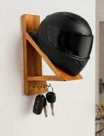 1pc Helmet Holder | Gunnu Helmet Holder- for Coats, Keys, Motorcycle Accessories Multipurpose Wall Mountable Hanger - Perfect for Helmets, Laptops, Handbags, Backpacks, and Umbrellas - Image 6