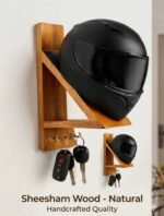 1pc Helmet Holder | Gunnu Helmet Holder- for Coats, Keys, Motorcycle Accessories Multipurpose Wall Mountable Hanger - Perfect for Helmets, Laptops, Handbags, Backpacks, and Umbrellas - Image 4
