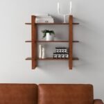 Sheesham Wood Wall Shelves for Living Room | Floating Wall Mounted Shelf for Home Décor, Books, Plants & Storage | Stylish & Durable Wall Rack (Natural Finished) - Image 2