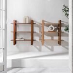 Sheesham Wood Wall Shelves for Living Room | Floating Wall Mounted Shelf for Home Décor, Books, Plants & Storage | Stylish & Durable Wall Rack (Natural Finished) - Image 6