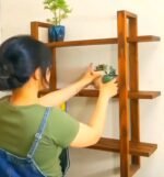 Sheesham Wood Wall Shelves for Living Room | Floating Wall Mounted Shelf for Home Décor, Books, Plants & Storage | Stylish & Durable Wall Rack (Natural Finished)