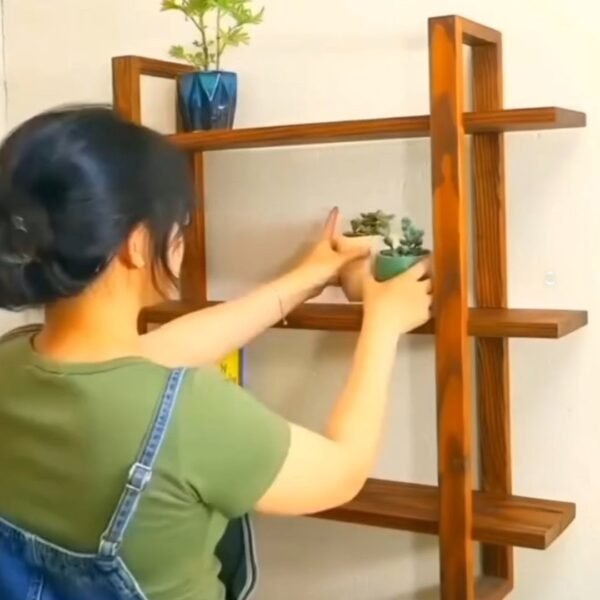 Sheesham Wood Wall Shelves for Living Room | Floating Wall Mounted Shelf for Home Décor, Books, Plants & Storage | Stylish & Durable Wall Rack (Natural Finished)