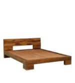 Shiva-P45 Sheesham Wood Queen Size Bed In Rustic Teak Finish - Image 8