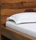 Shiva-P45 Sheesham Wood Queen Size Bed In Rustic Teak Finish - Image 7