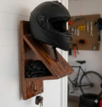 1pc Helmet Holder | Gunnu Helmet Holder- for Coats, Keys, Motorcycle Accessories Multipurpose Wall Mountable Hanger - Perfect for Helmets, Laptops, Handbags, Backpacks, and Umbrellas - Image 7