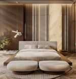Low height Platform Upholstery Bed without storage - Image 2