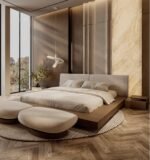 Low height Platform Upholstery Bed without storage